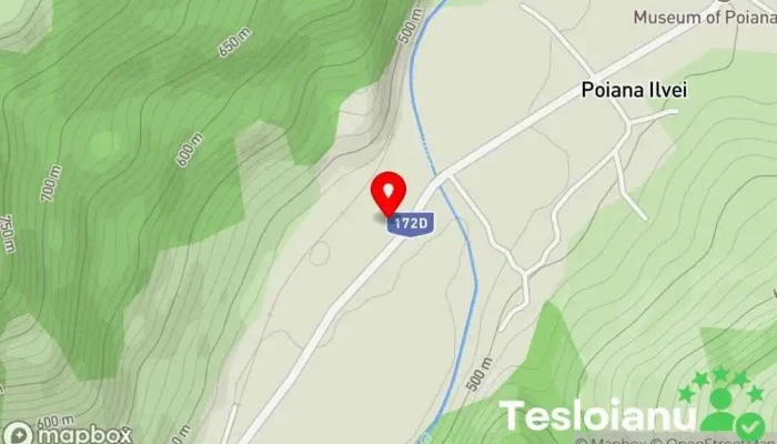 hartă a Căsuța lu' Guzuța Muzeu în Poiana Ilvei