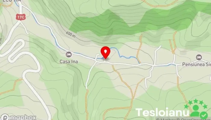 hartă a Căsuţele din Moisei Unitate de cazare rurală în Moisei