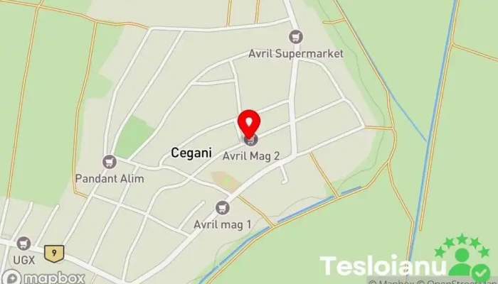 hartă a Cegani  în Cegani