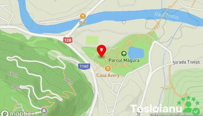 hartă a Centrul Balnear Parc Măgura Targu Ocna Centru de recreere în Târgu Ocna