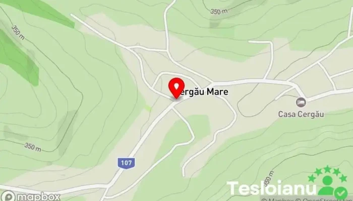hartă a Cergău Mare  în Cergău Mare