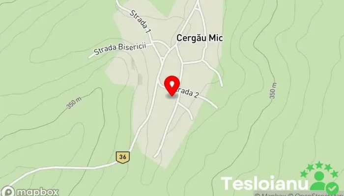 hartă a Cergău Mic  în Cergău Mic