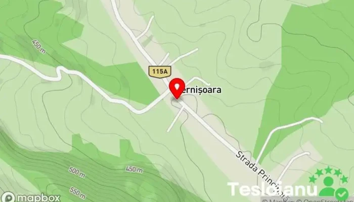 hartă a Cernișoara  în Cernișoara