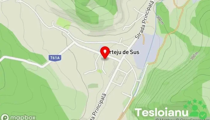 hartă a Certeju de Sus  în Certeju de Sus