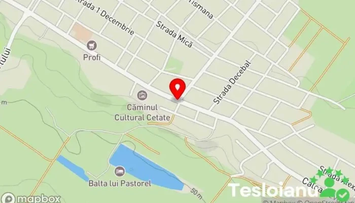 hartă a Cetate  în Cetate