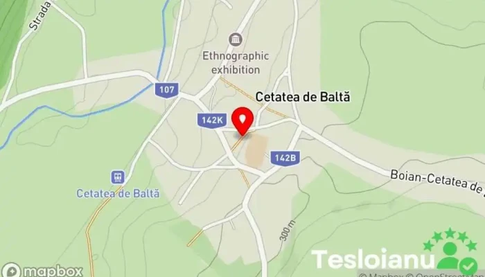 hartă a Cetatea de Baltă  în Cetatea de Baltă