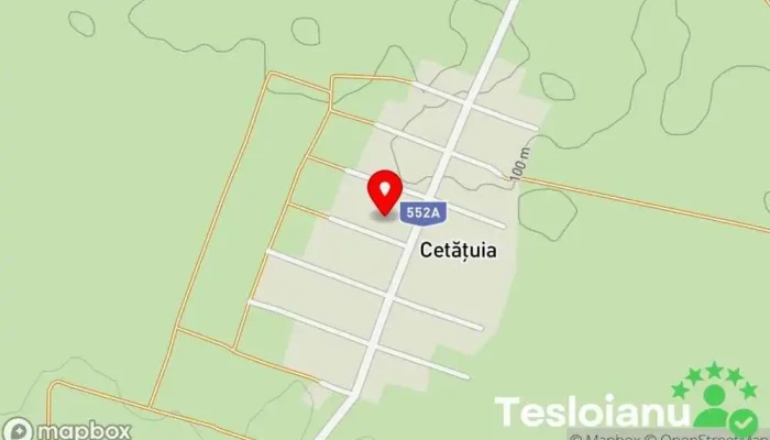 hartă a Cetăţuia  în Cetăţuia