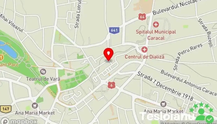 hartă a Chei Auto Caracal Servicii de duplicare chei în Caracal