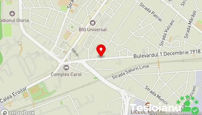 hartă a Chei Lăcătuș în Buzău