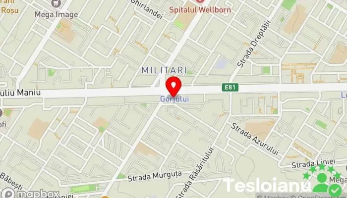 hartă a Chei Militari gorjului chei , chei auto,programat chei , clonat cipuri, tocilarie Servicii de duplicare chei în București