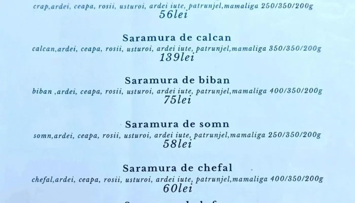 Cherhanaua Ovidiu -  Meniu - Ovidiu