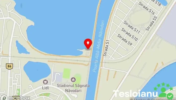 hartă a Cherhanaua Tașaul Restaurant cu specialități din pește pescar, Restaurant în Năvodari