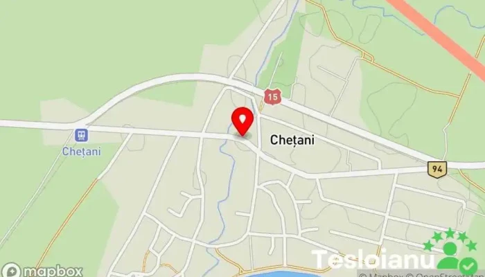 hartă a Chețani  în Chețani