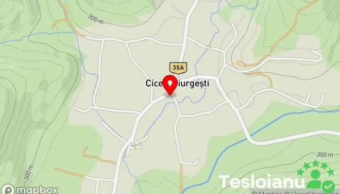 hartă a Ciceu-Giurgeşti  în Ciceu-Giurgeşti