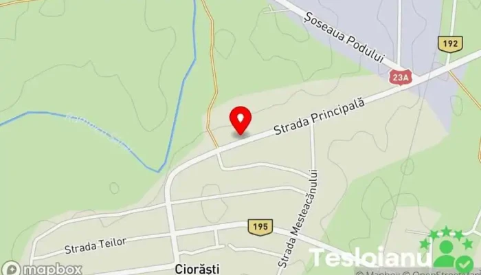 hartă a Ciorăști  în Ciorăști