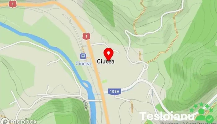hartă a Ciucea  în Ciucea