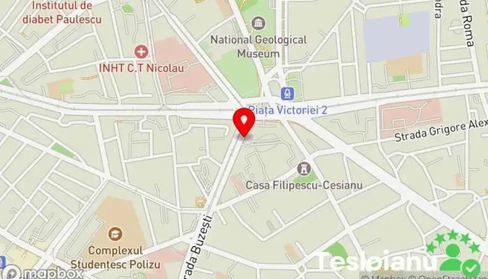 hartă a Clinica de Nutritie KiloStop Victoriei Nutriționist, Centru medical, Clinică medicală, Clinică specializată în București