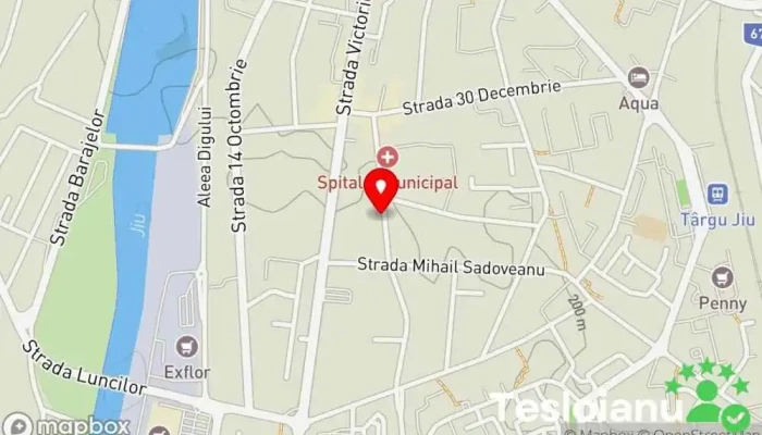 hartă a CMI Lăcătușu Eugen Centru medical de diagnostic imagistic în Târgu Jiu