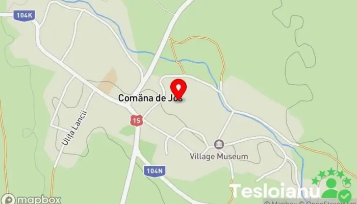 hartă a Comăna de Jos  în Comăna de Jos