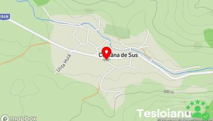 hartă a Comăna de Sus  în Comăna de Sus