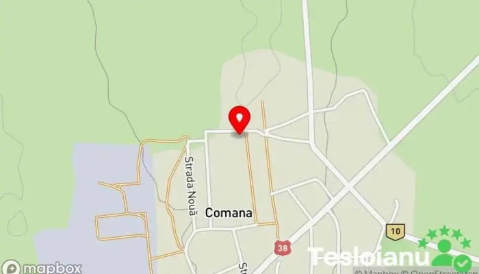 hartă a Comana  în Comana