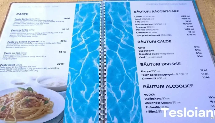 Complex Turistic Lacul Sarat Ocna Sugatag -  Meniu - Ocna Șugatag