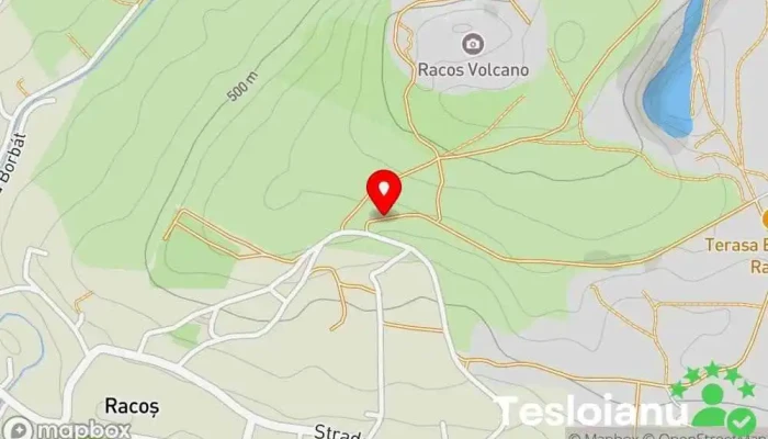 hartă a Complexul Geologic Racoş Rezervație naturală în 