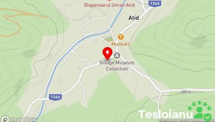 hartă a COMUNA ATID Primărie în Atid