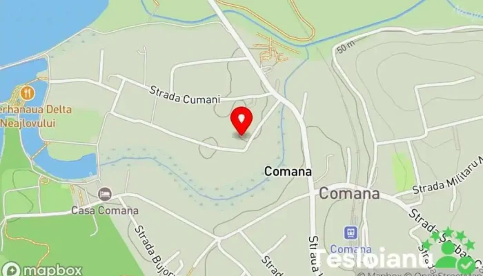 hartă a Comuna Comana  în 