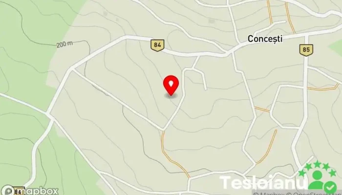 hartă a Comuna Concești  în Comuna Concești