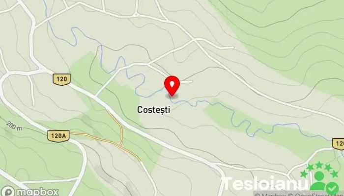 hartă a Comuna Costești  în Comuna Costești