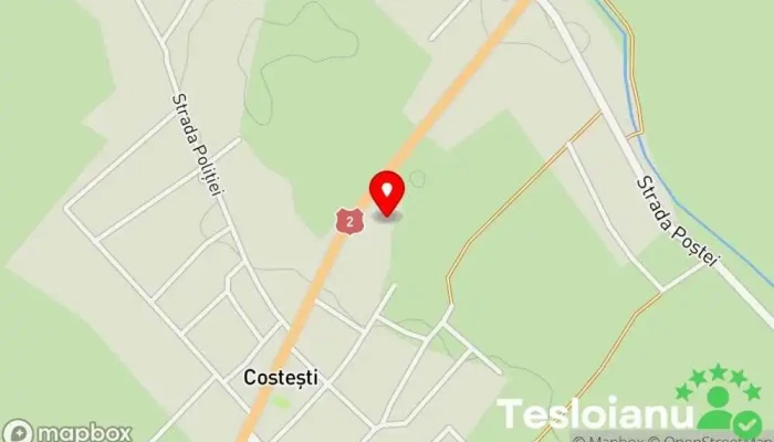 hartă a Comuna Costești  în 