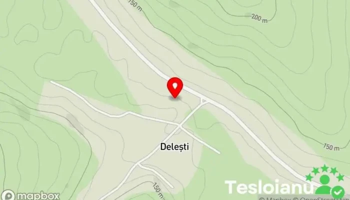 hartă a Comuna Delești  în Comuna Delești