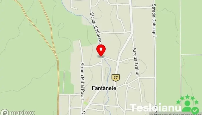 hartă a Comuna Fântânele  în 