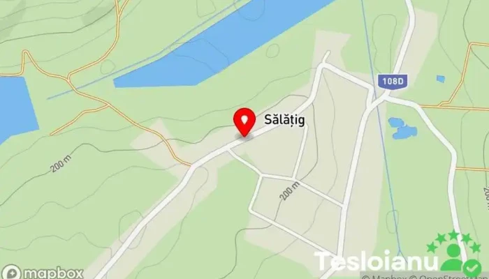 hartă a Comuna Sălățig  în Comuna Sălățig