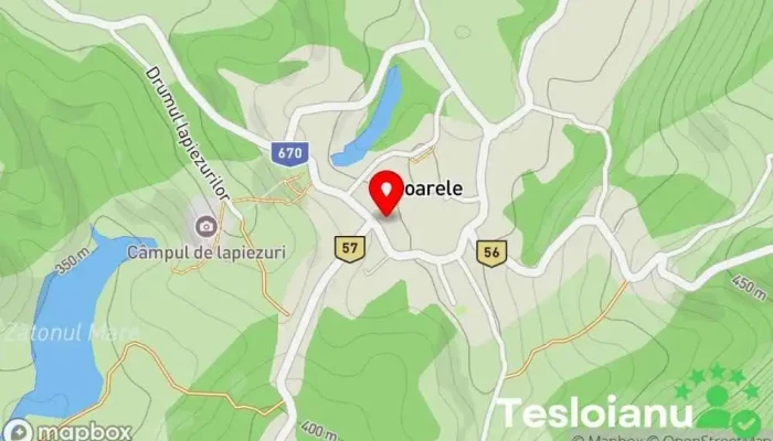 hartă a Conacu' Boierului Bed & Breakfast, Restaurant în Ponoarele