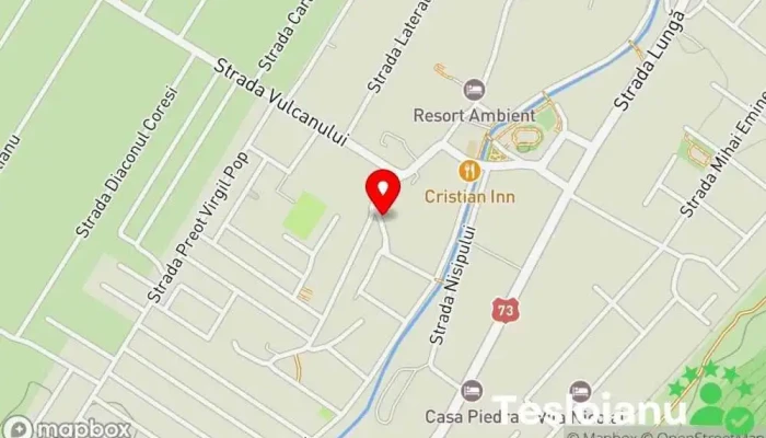hartă a Conacul Ambient Hotel, Teren de badminton, Pensiune, Piscină interioară, Piscină exterioară, Loc de joacă, Club de biliard, Restaurant, Centru de tenis de masă, Teren de volei în Cristian
