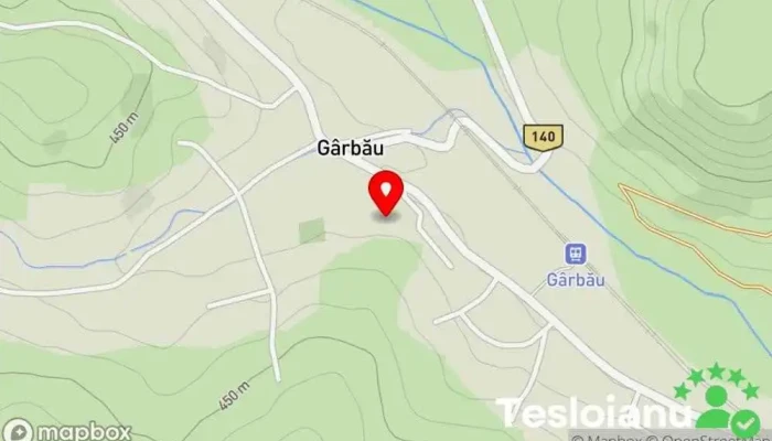 hartă a Conacul Laszay din Garbau Reper istoric în Gârbău