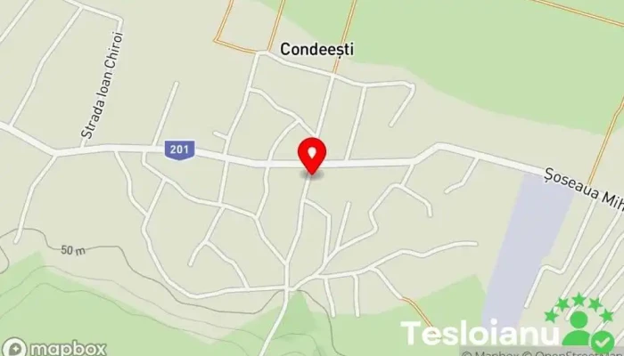 hartă a Condeeşti  în Condeeşti