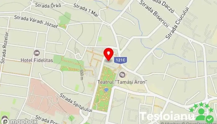 hartă a Consiliul Județean Covasna Biroul administrației districtuale în Sfântu Gheorghe