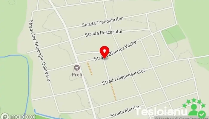 hartă a Conțești  în Conțești