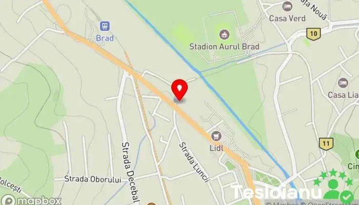 hartă a Cooperativa meșteșugărească „Horea” Service auto în Brad
