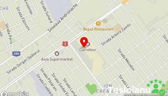 hartă a Copiere Chei - Cartele Interfon Servicii de duplicare chei în București