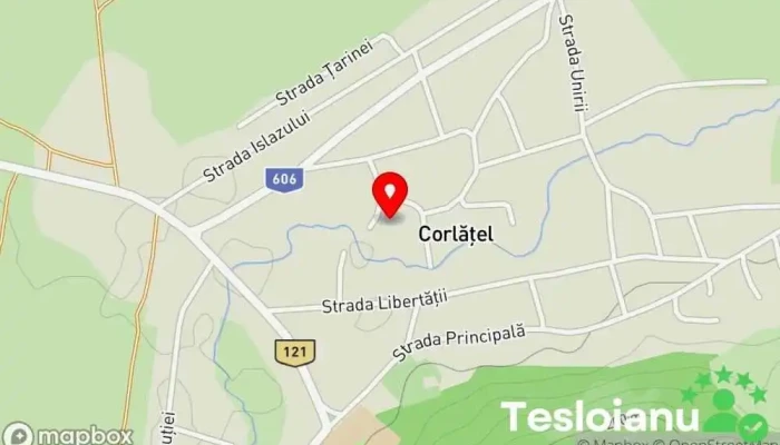 hartă a Corlăţel  în Corlăţel