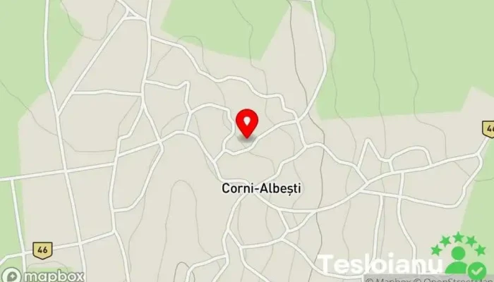 hartă a Corni-Albești  în Corni-Albești