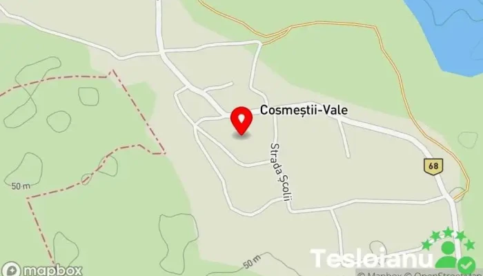 hartă a Cosmeștii-Vale  în Cosmeștii-Vale