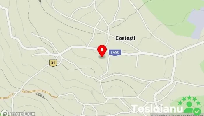 hartă a Costești  în Costești