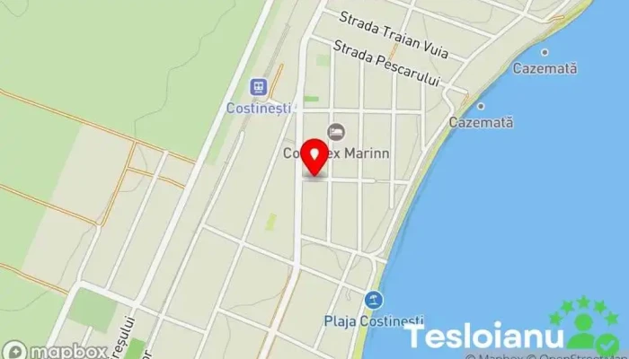 hartă a Costinești  în Costinești