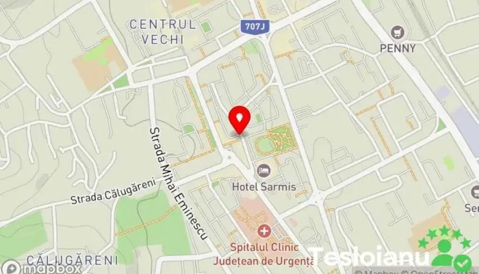 hartă a Cotidianul Servus Hunedoara Editură de ziare în Deva