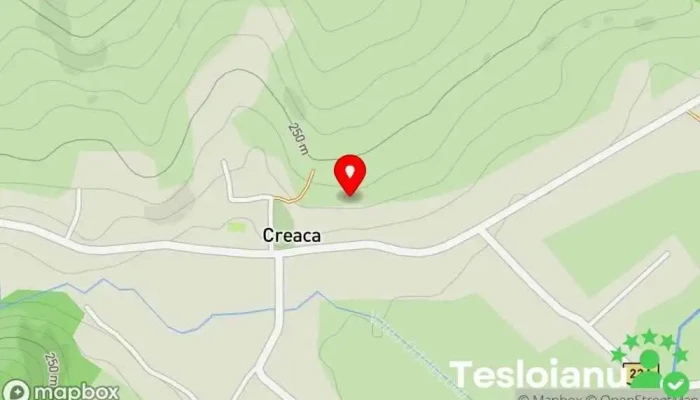 hartă a Creaca  în Creaca